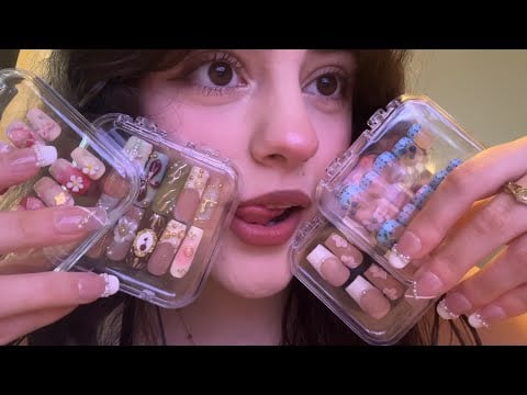 ASMR MOSTRANDOTE MI COLECCION DE UÑAS