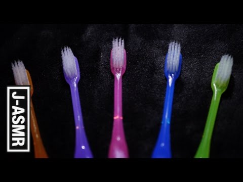 [音フェチ]🤐歯ブラシでジョリジョリマイクをなぞったり、毛先を指でなぞったり - Toothbrush[ASMR]