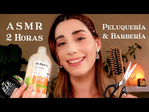 ASMR 2 HORAS PELUQUERÍA & BARBERÍA 💧✂️ ATENCIÓN PERSONAL 💤 Roleplay en Español para DORMIR