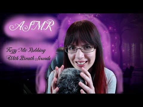 [ASMR] Fuzzy Mic Rubbing w/breath sounds