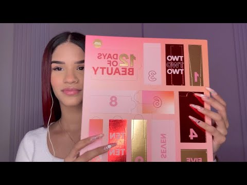 Asmr abriendo un calendario de adviento