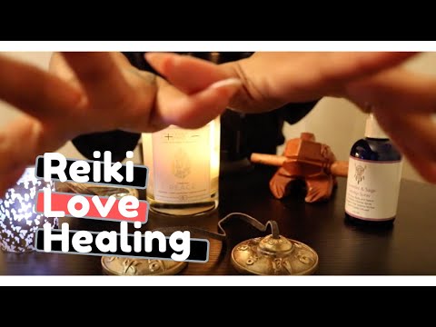 Healing Hand Movement to Visualize Love | ASMR Reiki Healing | Chakra Alignment and Balancing | Vday