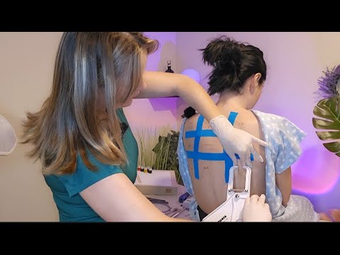 ASMR Back Exam + Allergy Test | Skin Treatment & Medical Analysis | Soft Spoken Rp @LunaLuxASMR