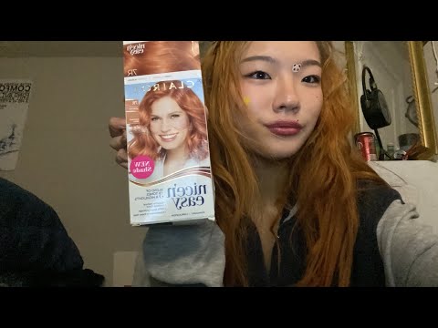 FAST dying ur hair-asmr