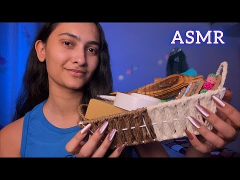 Asmr Long Nail Tapping, Scratching, Tape Sounds, wooden dolphin etc 
