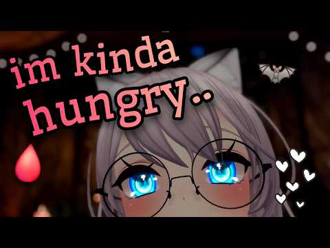 shy vampire girl gets hungry.. (she wants to bite you) | asmr