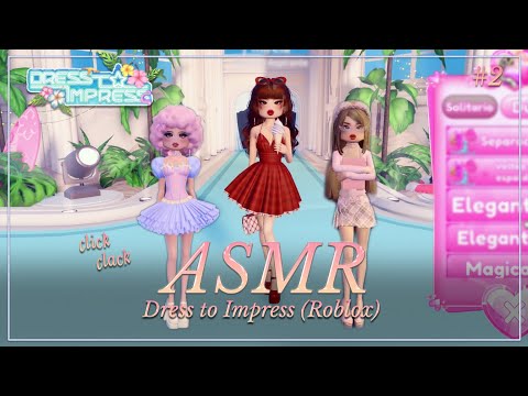 ASMR ✧ ¿Jugamos a Dress to Impress? (Roblox) 👒🩰 Dress to Impress #2 [Binaural] [Códigos incluidos]