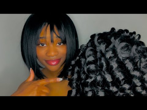 ASMR | TRY ON HAUL - Trying on WIGS! (soft spoken, casual, hair sounds)