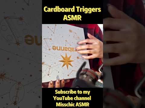 ASMR Cardboard Box Triggers for Tingles - Scratching, Tapping, Tracing 🎁