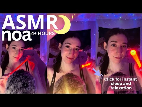 Plucking, Tapping, Light Triggers + more! | OVER 4 HOURS asmr for sleep and relaxation 💕| live #104