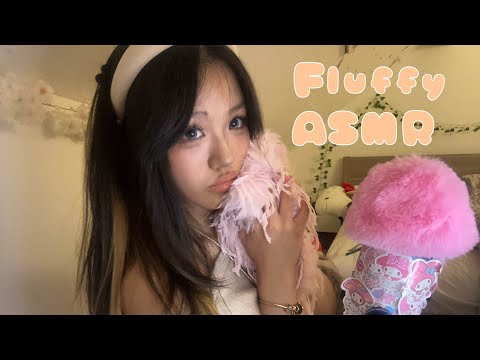 ASMR fluffy triggers | mic scratching | mouth sounds | Kendra’s custom video
