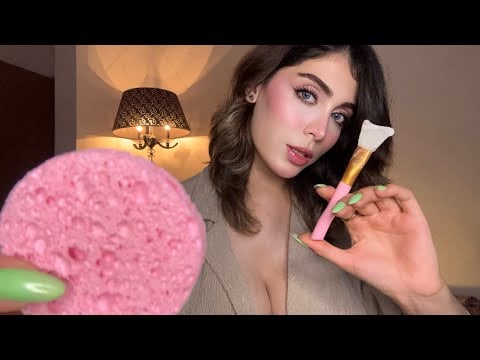 ASMR Realistic Spa Treatment For Sleep☁️💤💦 (Personal Attention, Skincare)