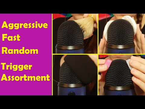 ASMR Fast, Aggressive & Random On The Mic Trigger Assortment