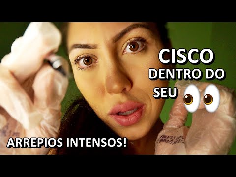 ASMR: RETIRANDO UM CISCO DO SEU OLHO - ARREPIOS INTENSOS