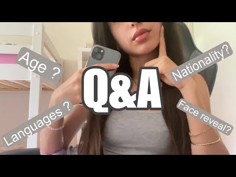 ASMR First Q&A with your questions