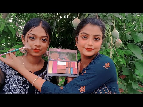 ASMR | Doing My Sister Makeup | Outdoor 🌱💄