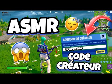 ASMR Français • J’ai MON CODE CRÉATEUR SUR FORTNITE 🤩😴 (CHUCHOTEMENTS TRES RELAXANT)