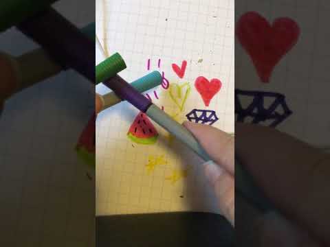 🎧 ASMR Drawing/doodling 📝✏️