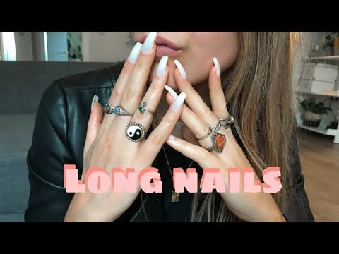 ASMR ✨ - leather jacket, extra long nails and rings | personal attention | German 🇩🇪