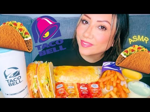 ASMR TACO BELL MUKBANG | No Talking | Crunchy Eating Sounds 