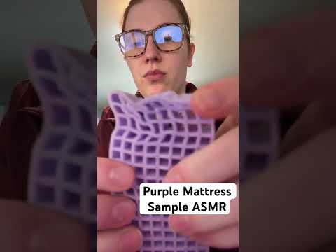 Purple Mattress sample ASMR squishing #asmr #relax #asmrsounds #squishy #purplemattress