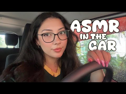 ASMR in the car (tapping and scratching)