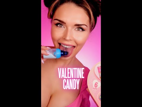 Valentine’s Day candy mukbang #asmr #shorts