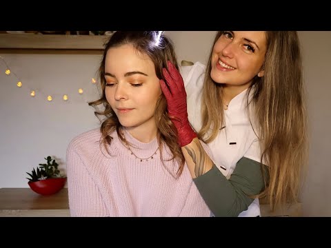 ASMR Scalp Check and Treatment [Real Person] medizinische Kopfhaut Untersuchung & Reinigung deutsch