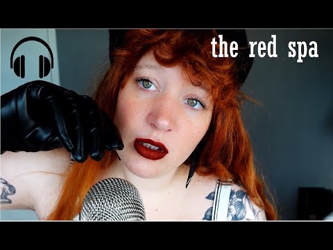 ASMR repeating Dutch words with leather gloves ( trigger words, nederlands, whispering, sleep)