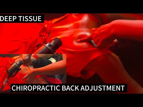 🦋ASMR 🦋CHIROPRACTIC ADJUSTMENT MASSAGE, BACK MASSAGE FOR PAIN RELIEF, DEEP TISSUE MASSAGE
