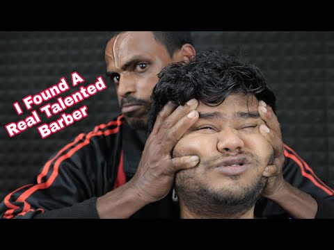 Found A Real Talented And Strong Wrist Barber | Strong Head Massage Ear Massage With Neck Crack ASMR