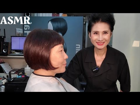 Korean Hair salon ASMR (visual and auditory activation) I hope you enjoy the long video!!