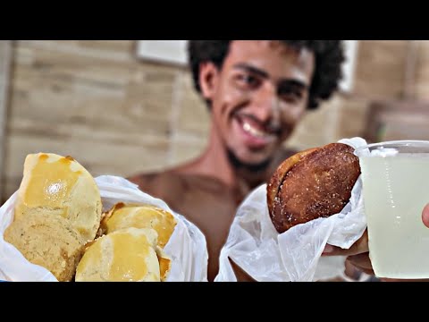 ASMR R$ 1 🇧🇷 DELICIOSOS SALGADOS 🤤 #mukbang 🌭 #mouthsounds 👅💦