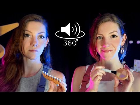 Twins ASMR Hairstylist & Makeup Artist Take Care of You | Personal Attention & Layered Sounds