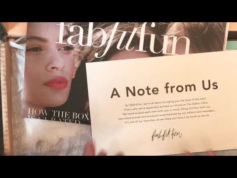 Soft Spoken Unboxing Ft. the FABFITFUN editors box!!! 📦 💗