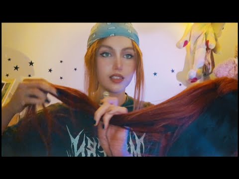 First asmr video playing with your hair (soft spoken)