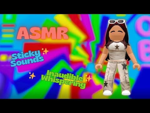 🙊[Roblox ASMR] Sticky Tape Sounds With Inaudible Whispering 😴✨