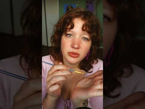 Spit painting your face #asmr #mouthwhisper #asmrmouthsounds #mouthsounds #spitpainting