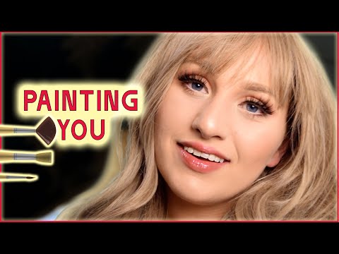 ASMR Painting You | Whispered, Brush Sounds, Natural Nails