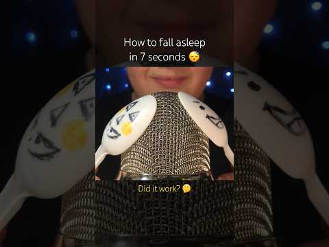 How to fall asleep in 7 seconds! 😴 #asmr