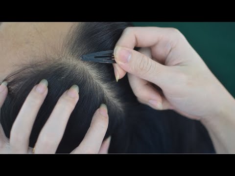ASMR Aggressive Scalp Scratching, Hair Play, Hair Combing Sounds Real Person For Stress Relief