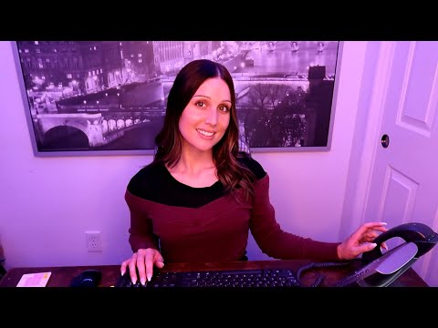 {ASMR} Receptionist/Secretary Roleplay