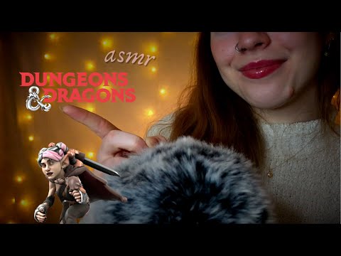 ASMR ☆ my Dungeons & Dragons Character + Heroforge Show (relaxing whisper & fluffy mic touching)