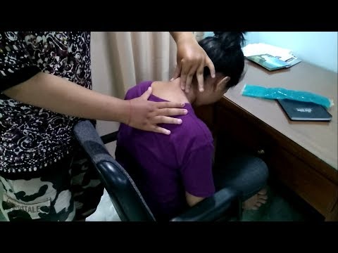 ASMR Relaxing Back and Neck Massage at Home - No talking - Episode 16