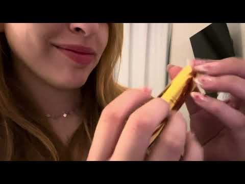 ASMR caseiro - sons de boca e tapping em objetos. 