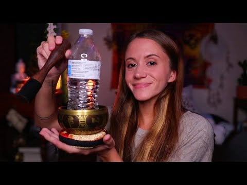 ASMR / Tibetan Singing Bowl With Water + Mini Body Scan Meditation