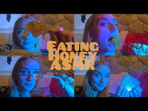 Eating honeycomb ASMR🐝🍯 