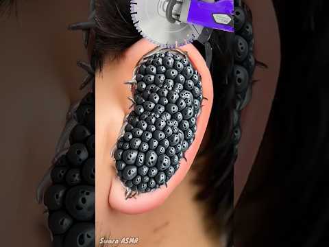 Asmr ear clean care animation | Suara asmr