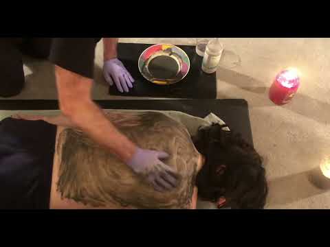 ASMR REAL PERSON ~ Bacne treatment part 1 (mask application)