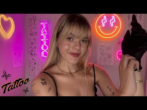 ASMR 1h Tattoo Shop Roleplay ༺🖤༻